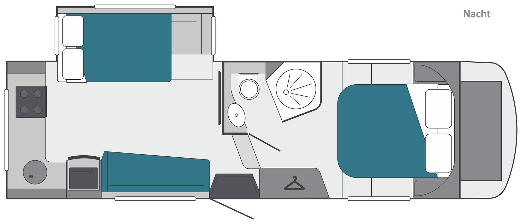 Celtic Rambler Grundriss Nacht